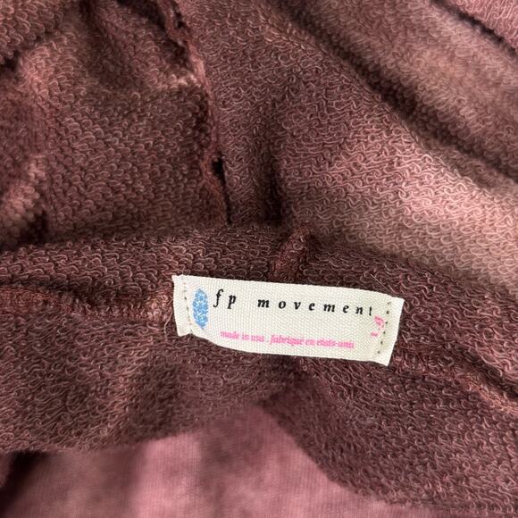 Free People Movement Romper Womens Large Tie Dye Hooded Jumpsuit Terry Cloth L - Picture 3 of 12